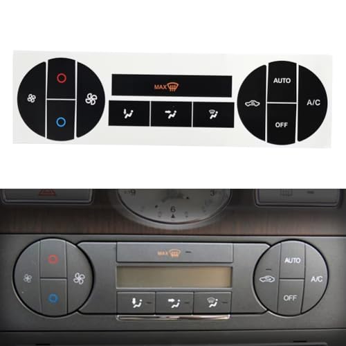 Autocollants de réparation bouton climatisation auto translucides Mondeo - 5