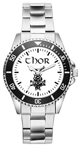 KIESENBERG Odin Thors Hammer Wikinger Geschenk Artikel Idee Fan Uhr 1227