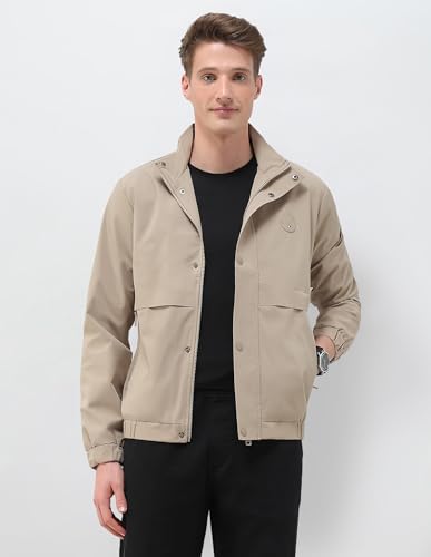 Image of U.S.Polo Association Men's Solid Pattern Windcheater Jacket