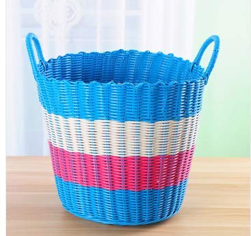 Panier en rotin salle de bain GGGGG grand format pour linge et cosmétiques