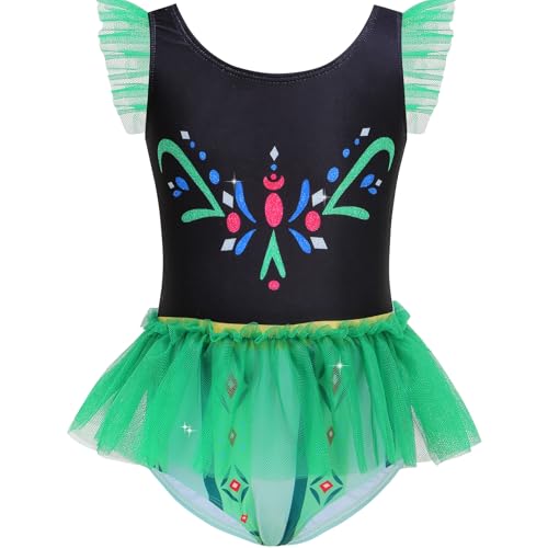 Image of Girls One Piece Swimsuit Colorful Mermaid Bathing Suits Cute Kids Princess Beach Swimwear 2-10 Years