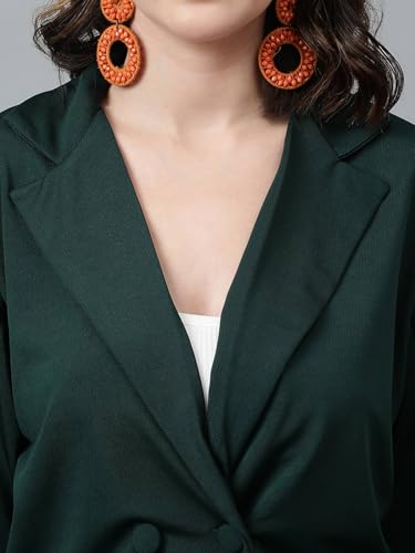 Image of KOTTY Women's Solid Single Breasted Casual Blazer