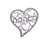 Die Cut Lace Heart with Hebrew Words