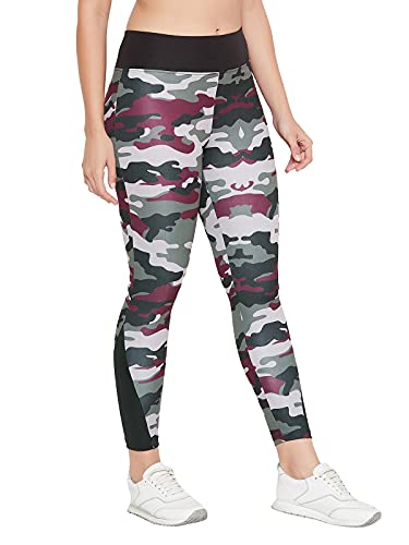 Image of Clovia Women's Polyester Activewear Sports Ankle Length Tights