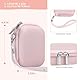 Supmay Digitalkamerahülle kompatibel mit Kodak Pixpro FZ55 FZ45 Megapixel Digitalkamera, Vlogging Kamera Speicherhalter Reisetasche mit Mesh Tasche für Batterie, USB-Kabel, SD-Karte, Rosa