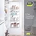 Smart Design Over The Door Adjustable Pantry Organizer Rack w/ 5 Adjustable Shelves - Steel Metal - Hanging - Wall Mount - Cans, Spice, Storage, Closet - Kitchen [White]