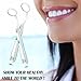 Dental Mirror for Teeth with LED Light – Dentist Mirror for inside Mouth, Gums & Tongue – Anti-Fog Reusable Mouth Mirror Dental for Home Use, handheld dental mirror by ARSUK – 2 Pack