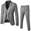 SUMTTER Herenpak slim fit 3-delig business een knoop smoking herenpak feestelijk bruiloft party pak colbert jas broek vest set verkoop