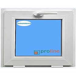 ECO-BLU (V10T) Ventana PVC 1000X800 Blanca Oscilante Vidrio Transparente