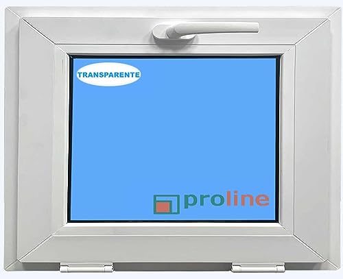ECO-BLU (V10T) Ventana PVC 1000X800 Blanca Oscilante Vidrio Transparente