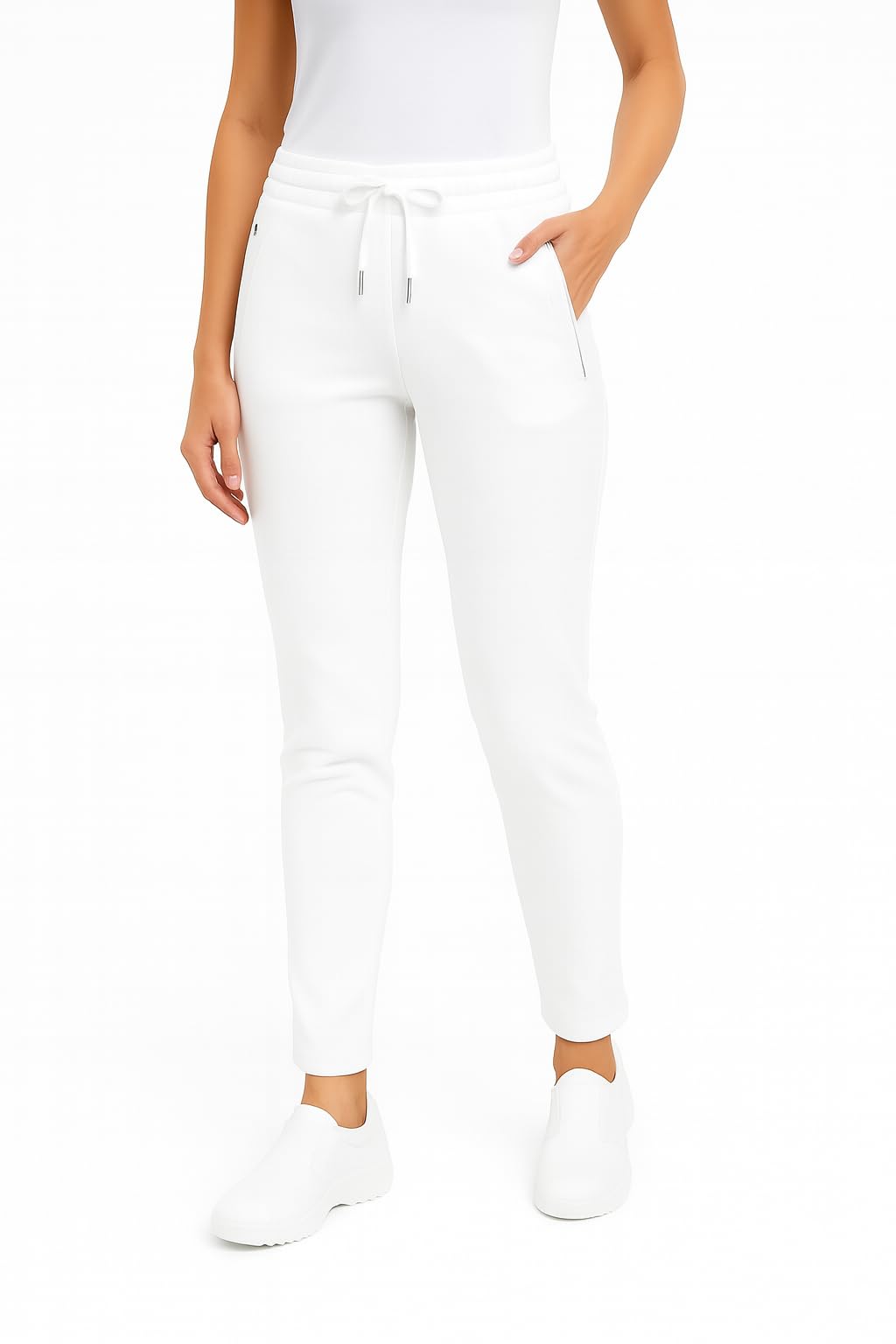 Damen Pflegehose,Bequeme Stretch-Arbeitshose für Pflegekräfte, Ärzte,Atmungsaktiv, pflegeleicht & formstabil