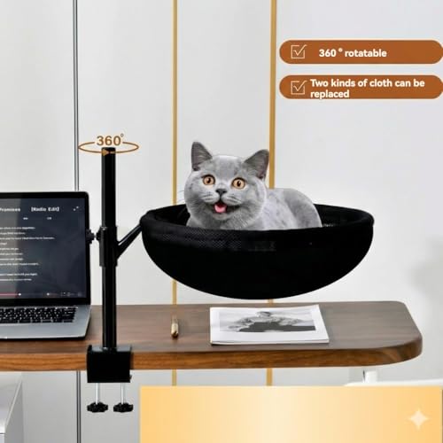 Lit suspendu pour chat avec design robuste et finitions soignées
