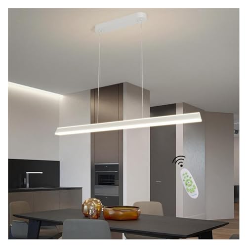 Lampe suspendue réglable en hauteur avec variateur de lumière blanc