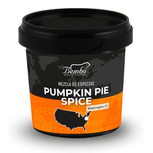 Pumpkin Pie Spice Bembo 60 g – Mezcla de Especias para Postres y Repostería Americana – Ideal para Tartas de Calabaza, Galletas y Dulces de Otoño