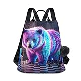 Nexawaveo Lustiger Anti-Diebstahl-Rucksack für Damen, modischer Reiserucksack, Schultertasche, Bierschach