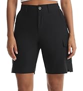 XINGPAOZHE Women's Hiking Shorts Quick Dry Lightweight Outdoor Cargo Shorts with Pockets for Trav...