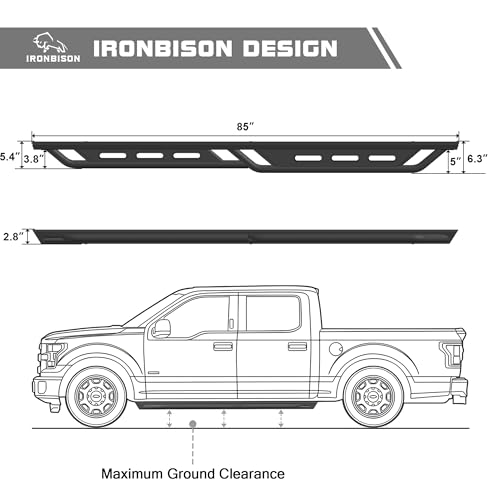 Estribos para Ram 1500 Crew Cab 2019-2026 negro texturizado miniatura 7
