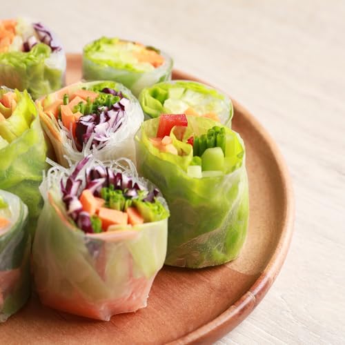 Image of Triple Elephant Rice Paper Banh Trang - 400g, Pack of 2 | Authentic Vietnamese Spring Roll Wrapper for Fresh Rolls, Pho, and More