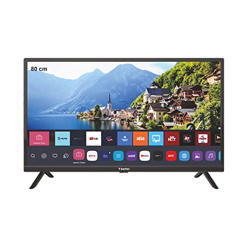 T-Series 80 cm (32 inch) HD Ready LED Smart Android TV (32TWO 300H) WebOS, Black T-Series 80 cm (32 inch) HD Ready LED Smart Android TV (32TWO 300H) WebOS, Black