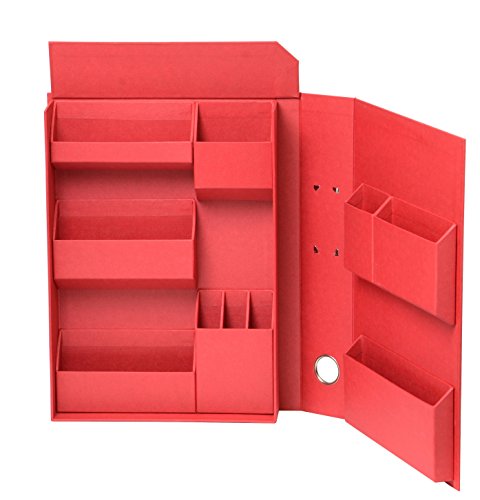 Image of Nakabayashi LST-FA4WR Lifestyle Tool Storage Box File A4 Wine Red