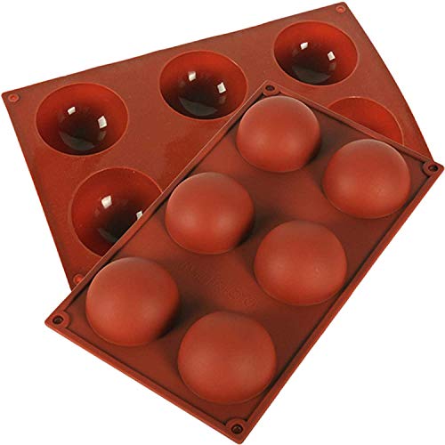 image for Hoepaid 3 Pcs Silicone Mold for Chocolate, Cake, Jelly, Pudding, Round