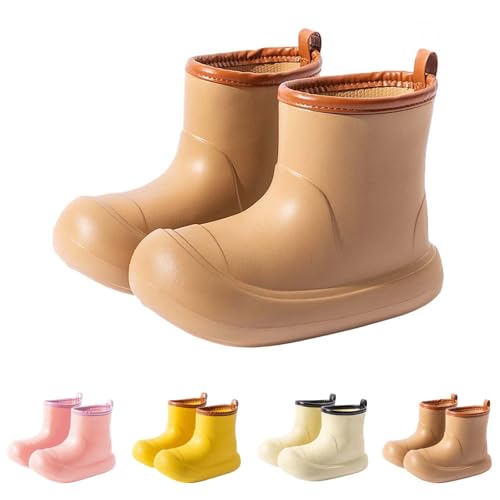 Toddler Baby Rain Boots Easy-on Soft Sole Anti Slip Lightweight Water-proof Garden Shoes Outer Snow Boots Toddler Girl2