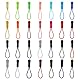56 Stück Reißverschluss Verlängerung Zipper Pulls, 28 Farben Nylon Ersatzzipper Anhänger Reißverschlussanhänger Universal Reparatur Set für Rucksäcke Jacken Gepäck Geldbörsen Handtaschen Sweatshirts