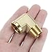 QWORK 90 Degree Brass Street Elbow – 2 Pack, 3/8