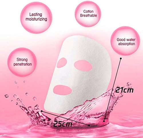 100 pcs Compressed Facial Mask Sheet Beauty DIY Disposable Mask Paper Natural Cotton Skin Care Wrapped Masks Normal ThickGet a Small Mask Bowl, Mask Brushes and Hair Band Free