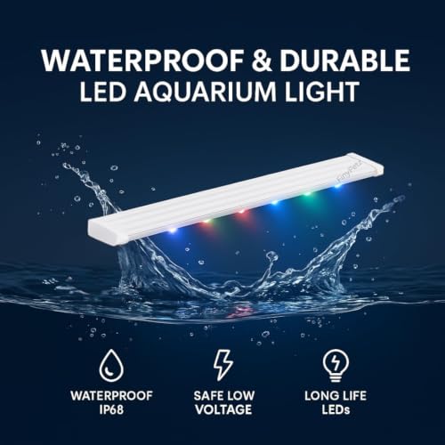 Image of WRGB LED Aquarium Light (S300 | 9W) | Full Spectrum LED Grow Light for Planted & Freshwater Aquariums | Ideal for Tanks Sized 30-40 CM | Promotes Healthy Plant Growth & Vibrant Fish Colors