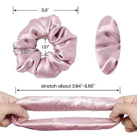 Image of GITGRNTH Soft Cotton Hair Ties for Women - No Damage Elastic Hair Bands - Durable Rubber Band for Women - Ideal Ponytail Holders - Comfortable Hair Accessories - Gentle on All Hair Types - Perfect for Thick and Thin Hair - Scrunches for Women - Kids Hair Rubber Band