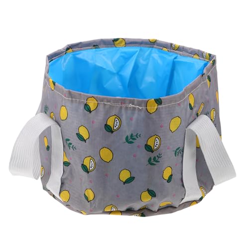 Cubeta portátil plegable para spa de pies gris