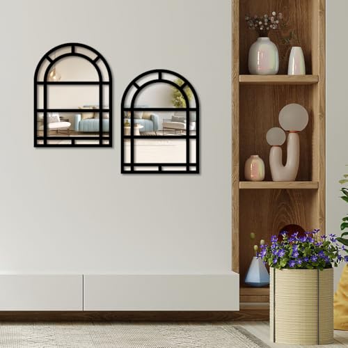 Image of Sehaz Artworks Home Decoration Items for Living Room | Wall Decor Items for Bedroom | Decorative Mirror for Wall Decorations | Wall Hanging Decoration | Jharokha Wall Decor Item for Living Room