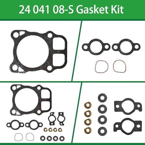 Image of 24 041 08-S Cylinder Head Gasket Kit Replacement for Kohler CH22 CH23 CH24 CH20 CH21 25HP Engines 2484102S, 24 841 40-S, 2404140S 24 841 01-S, 24 041 02-S
