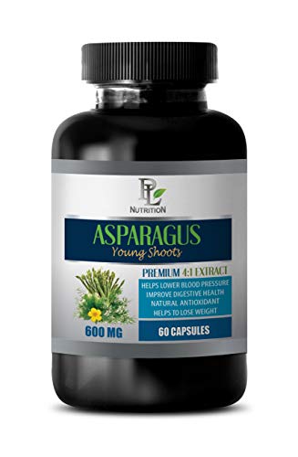 Blood Pressure Pills for Men - Asparagus Young Shoots Extract 600MG - Premium 4:1 Extract - Asparagus Extract Capsules - 1 Bottle 60 Capsules