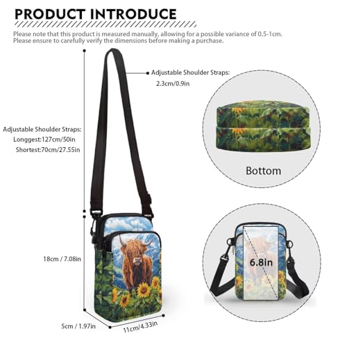 Image of Xpyiqun Small Crossbody Bag Women Phone Purses Sling Shoulder Handbag Cross Body Pouch Wallet Bags
