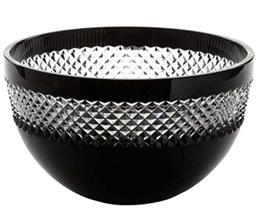 John Rocha at Waterford Crystal Bowl, Black Cut Medium