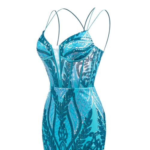 Spaghetti Straps Homecoming Dresses for Teens Sparkly Sequin Short Tight Cocktail Party Gown4