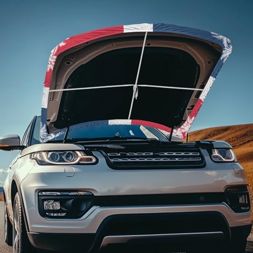 Image of Dominican Hood Cover for Truck Stretchable Engine Cover Can be Washed Hood Wraps Universal for Cars