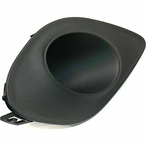 Image of Front Right Passenger Side Fog Light Bezel Molding Cover Grille Trim Black Textured PP Plastic For 2015 16 17 18 19 20 21 22 2023 Dodge Charger For Scat Pack SRT392 Hellcat Models 68280428AA CH1039171