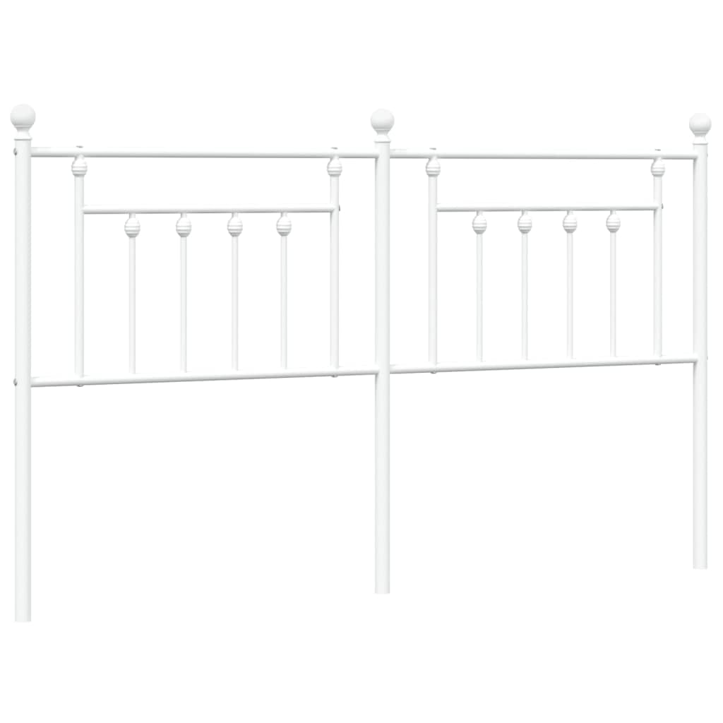 vidaXL Cabecero de Metal Blanco 180 cm