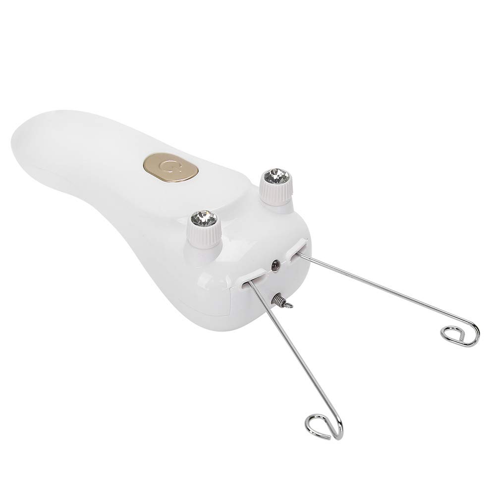 FOTABPYTI 【𝐏𝐫𝐨𝐦𝐨𝐭𝐢𝐨𝐧 𝐝𝐞 𝐏â𝐪𝐮𝐞𝐬】 Épilateur de Filetage, épilateur électrique avec épilateur de Fil de Coton de Chargement USB pour Femmes (hôte + Fil de Coton + câble USB)(Or)