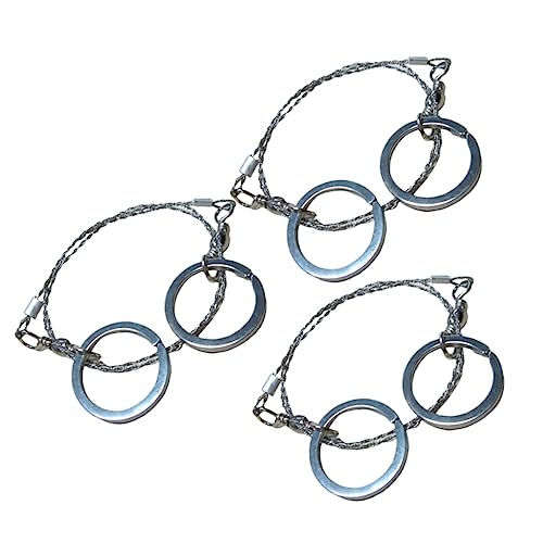 POPETPOP 3Pcs Portable Survival Durable Saws for Camping Hiking Hunting Outdoor Activities Lightweight Effortless Cutting Supplies