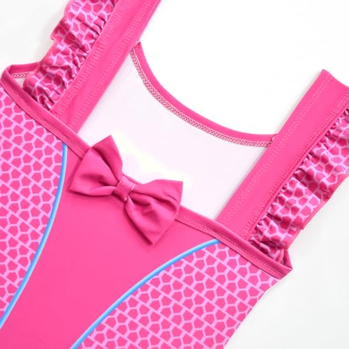 Image of Kids Girls Cute Kittycat Swimsuit with Swim Cap for 3-7 Years