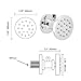 Backnets Brass Shower Body Jets with Adjustable Flow, Massage Spa Polished Chrome Round Body Spray Shower Side Wall Sprayer Head Jets, 4 pcs, Water Saving