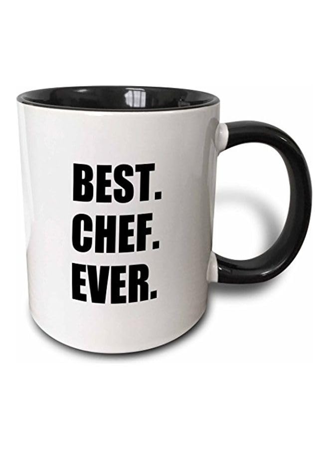 Best Chef Ever Printed Mug Black White/Black 325Ml - RYNmg13911