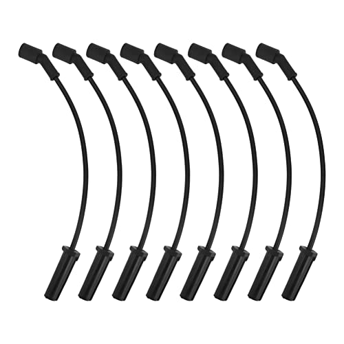 Spark Plug Wire Set - High Performance Kit - Compatible With Chevy, Gmc - 1999-2007 - Escalade, Express, Silverado 1500, Suburban, Savana, Sierra, Yukon, H2 - Replaces 9748Hh, 19351572, 89018056 #TOP6