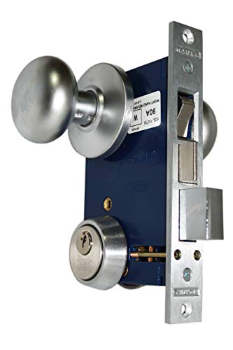 Marks 22Ac Rhr Satin Chrome Double Cylinder Iron Gate Ornamental Mortise Lock Set With 2-1/2" Backset #TOP7