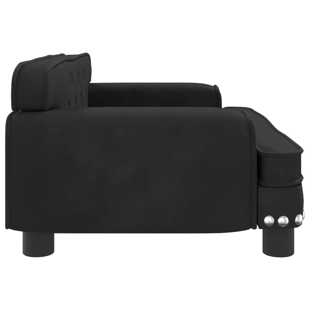 ZEYUAN Lettino per Cani Nero 70x45x30 cm in Velluto,Articoli per Animali,Animali Domestici - Articoli,Articoli per Cani,Lettini per Cani(SPU:171886)