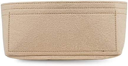 Purse Organizer Insert for Handbags, Cotton Blend Bag Tote in Medium Size Speedy Neverfull, Beige
